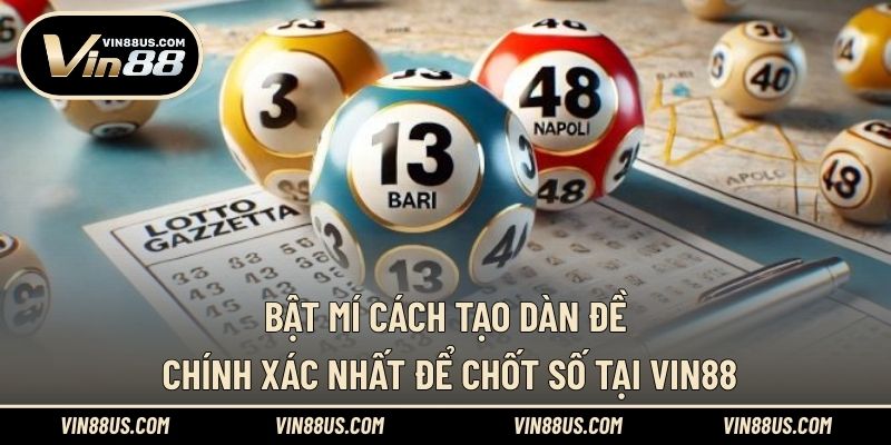 Bật Mí Cách Tạo Dàn Đề Chính Xác Nhất Để Chốt Số Tại VIN88